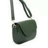 Luka 20-063 zöld női bőr válltáska, oldaltáska, crossbody 26 x 16 x 9 cm