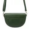 Luka 20-063 zöld női bőr válltáska, oldaltáska, crossbody 26 x 16 x 9 cm