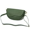 Luka 20-063 zöld női bőr válltáska, oldaltáska, crossbody 26 x 16 x 9 cm