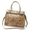 Luka 20-054 taupe női bőr válltáska 37 x 30 x 15 cm