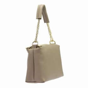 Luka 20-066 taupe női bőr válltáska 23 x 16 x 8.5 cm