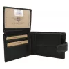 Peterson PTN WL-1012L-COM fekete férfi bőr pénztárca 10,5 x 12,5 x 3 cm