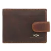 Peterson PTN WL-1012L-COM barna férfi bőr pénztárca 10,5 x 12,5 x 3 cm