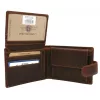 Peterson PTN WL-1012L-COM barna férfi bőr pénztárca 10,5 x 12,5 x 3 cm