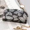 Peterson PTN 42123-ONBF szürke pillangó mintás női bőr pénztárca 18.5 x 10 x 3.5 cm