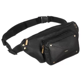   Peterson PTN 375-NDM fekete férfi bőr övtáska 31 x 12 x 9 cm