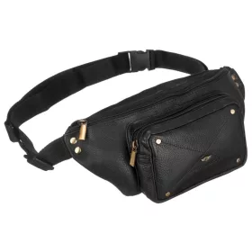   Peterson PTN 375-NDM fekete férfi bőr övtáska 31 x 12 x 9 cm
