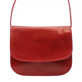   Florence piros női bőr válltáska, crossbody 27 x 21 x 10 cm
