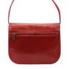 Florence piros női bőr válltáska, crossbody 27 x 21 x 10 cm