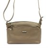 MiaMore 01-013 taupe női bőr válltáska, oldaltáska 24 x 16 x 11 cm