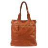 VS barna női bőr kézitáska, válltáska, crossbody 37 x 38 x 18 cm