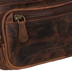 Peterson PTN 2506-H barna férfi bőr övtáska