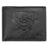 Money Kepper TCC 5600-2 RFID fekete koponya mintás férfi bőr pénztárca 12.5 x 10 x 3 cm
