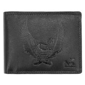   Money Kepper TCC 5600-1 RFID fekete sas mintás férfi bőr pénztárca 12.5 x 10 x 3 cm