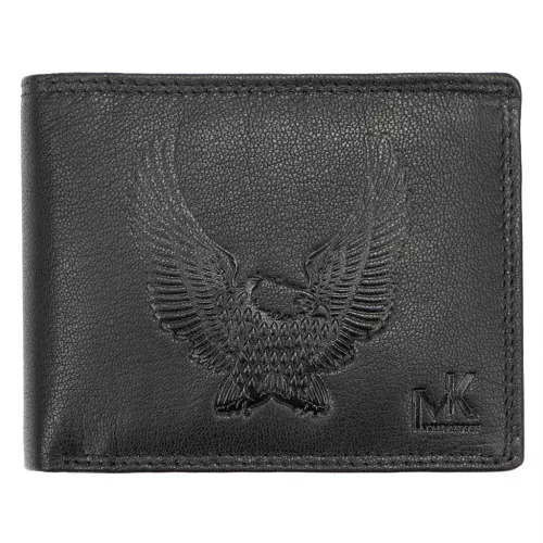 Money Kepper TCC 5600-1 RFID fekete sas mintás férfi bőr pénztárca 12.5 x 10 x 3 cm
