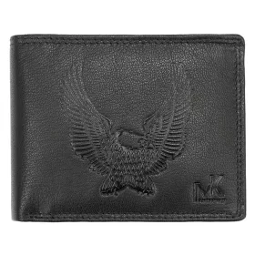   Money Kepper TCC 5600-1 RFID fekete sas mintás férfi bőr pénztárca 12.5 x 10 x 3 cm