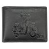 Money Kepper TCC 5600-4 RFID fekete motor mintás férfi bőr pénztárca 12.5 x 10 x 3 cm