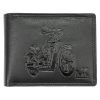 Money Kepper TCC 5600-4 RFID fekete motor mintás férfi bőr pénztárca 12.5 x 10 x 3 cm