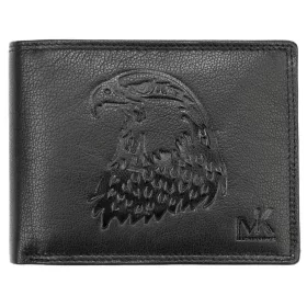   Money Kepper TCC 5600-5 RFID fekete sas fej mintás férfi bőr pénztárca 12.5 x 10 x 3 cm