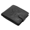 Money Kepper TCC 5600B-2 RFID fekete koponya mintás férfi bőr pénztárca 13 x 10 x 3 cm