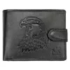 Money Kepper TCC 5600B-5 RFID fekete sas fej mintás férfi bőr pénztárca 13 x 10 x 3 cm
