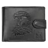 Money Kepper TCC 5600B-5 RFID fekete sas fej mintás férfi bőr pénztárca 13 x 10 x 3 cm