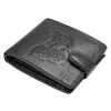 Money Kepper TCC 5600B-5 RFID fekete sas fej mintás férfi bőr pénztárca 13 x 10 x 3 cm
