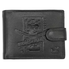   Money Kepper TCC 5600B-6 RFID fekete mintás férfi bőr pénztárca 13 x 10 x 3 cm