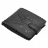 Money Kepper TCC 5600B-6 RFID fekete mintás férfi bőr pénztárca 13 x 10 x 3 cm