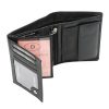 Money Kepper TCC 5601-1 RFID fekete sas mintás férfi bőr pénztárca 10 x 13 x 3 cm