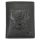 Money Kepper TCC 5601-2 RFID fekete koponya mintás férfi bőr pénztárca 10 x 13 x 3 cm