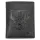 Money Kepper TCC 5601-2 RFID fekete koponya mintás férfi bőr pénztárca 10 x 13 x 3 cm