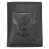 Money Kepper TCC 5601-2 RFID fekete koponya mintás férfi bőr pénztárca 10 x 13 x 3 cm