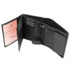Money Kepper TCC 5601-2 RFID fekete koponya mintás férfi bőr pénztárca 10 x 13 x 3 cm