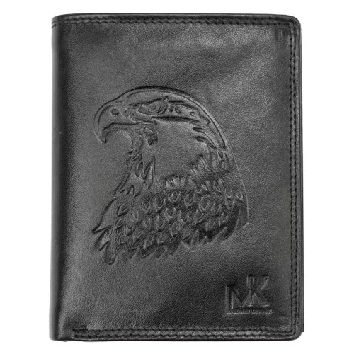 Money Kepper TCC 5601-5 RFID fekete sas fej mintás férfi bőr pénztárca 10 x 13 x 3 cm