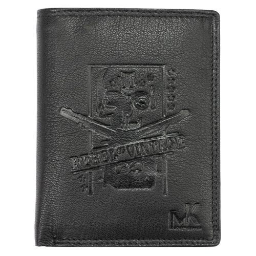 Money Kepper TCC 5601-6 RFID fekete mintás férfi bőr pénztárca 10 x 13 x 3 cm