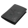 Money Kepper TCC 5601-6 RFID fekete mintás férfi bőr pénztárca 10 x 13 x 3 cm