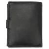 Money Kepper TCC 5601B-4 RFID fekete motor mintás férfi bőr pénztárca 10.5 x 13 x 3 cm