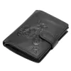 Money Kepper TCC 5601B-4 RFID fekete motor mintás férfi bőr pénztárca 10.5 x 13 x 3 cm