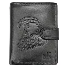   Money Kepper TCC 5601B-5 RFID fekete sas mintás férfi bőr pénztárca 10.5 x 13 x 3 cm