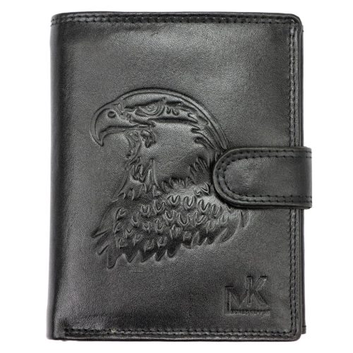 Money Kepper TCC 5601B-5 RFID fekete sas mintás férfi bőr pénztárca 10.5 x 13 x 3 cm