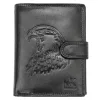 Money Kepper TCC 5601B-5 RFID fekete sas mintás férfi bőr pénztárca 10.5 x 13 x 3 cm