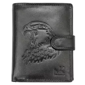   Money Kepper TCC 5601B-5 RFID fekete sas mintás férfi bőr pénztárca 10.5 x 13 x 3 cm