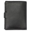 Money Kepper TCC 5601B-5 RFID fekete sas mintás férfi bőr pénztárca 10.5 x 13 x 3 cm