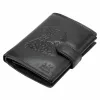 Money Kepper TCC 5601B-5 RFID fekete sas mintás férfi bőr pénztárca 10.5 x 13 x 3 cm