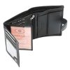 Money Kepper TCC 5601B-5 RFID fekete sas mintás férfi bőr pénztárca 10.5 x 13 x 3 cm