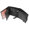 Money Kepper TCC 5601B-5 RFID fekete sas mintás férfi bőr pénztárca 10.5 x 13 x 3 cm