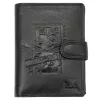 Money Kepper TCC 5601B-6 RFID fekete mintás férfi bőr pénztárca 10.5 x 13 x 3 cm