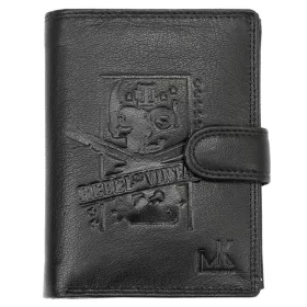   Money Kepper TCC 5601B-6 RFID fekete mintás férfi bőr pénztárca 10.5 x 13 x 3 cm