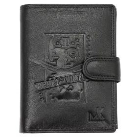   Money Kepper TCC 5601B-6 RFID fekete mintás férfi bőr pénztárca 10.5 x 13 x 3 cm